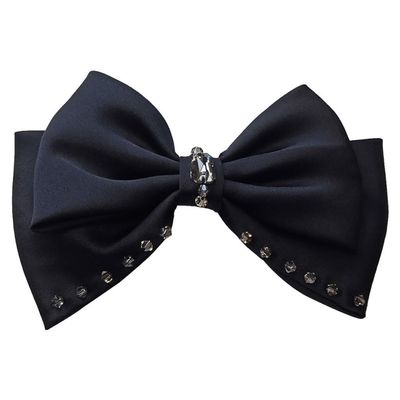 DFWZMQTG Hair accessory crystal bow hair clip, female back spoon top, horizontal, ponytail spring