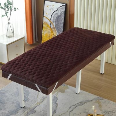 Coffee(s),180 * 70cm,Memory Foam Thicken 4cm Lash Bed Topper Without Hole Beauty Salon Bed Mattress Pad with Elastic Band Massage Accessories Protective Pad