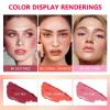 Amococo Makeup Blush Stick, Long-Lasting Blusher with Moisturizing Formula, Tinted Solid Moisturizer Stick for Eyes, Lips, Cheek, 0.6 Oz (Coral Orange, 1 Pack) view 3