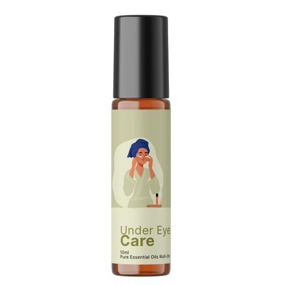 Under Eye Care Roll On for Dark Circles for Women and Men | Reduces Puffiness, Fine Lines and Wrinkles | Essential Oils blend for All Skins - 10ml