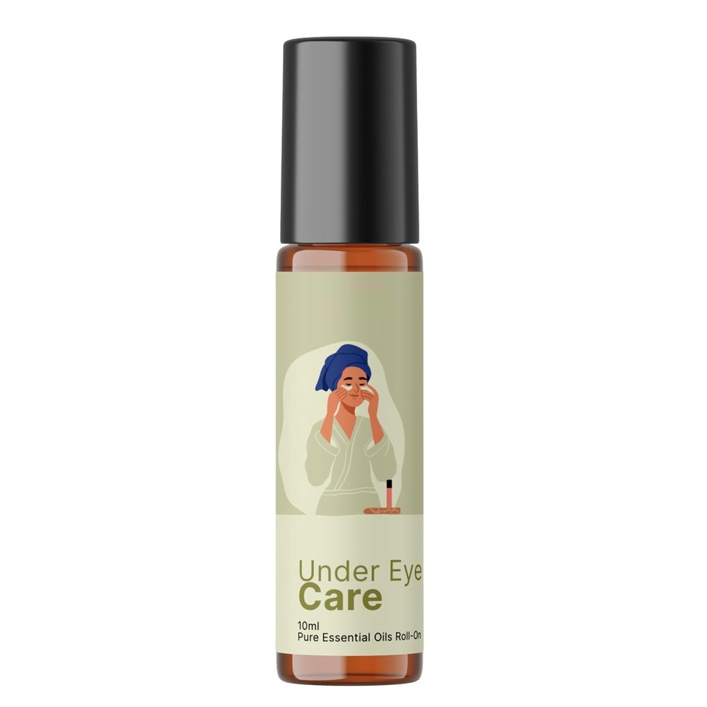 Under Eye Care Roll On for Dark Circles for Women and Men | Reduces Puffiness, Fine Lines and Wrinkles | Essential Oils blend for All Skins - 10ml