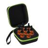 uxcell Essential Oil Storage Organizer, Oil Carrying Case Holds 7 Grids 1-5 ml Bottles for Home, Travel, and Presentations(Green) view 1