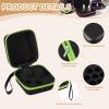 uxcell Essential Oil Storage Organizer, Oil Carrying Case Holds 7 Grids 1-5 ml Bottles for Home, Travel, and Presentations(Green) view 3