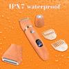 Zivelier 3-in-1 Electric Razor IPX7 Waterproof Bikini Trimmer Wet & Dry Use Painless Personal Trimmer Groomer for Ladies Face Body Legs Bikini Public Hairs Electric Lady Shaver with Replaceable Heads view 3