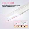 Dermaplane Razor For Women Face, 3 Adjustable Dermaplaning Tool, Facial Hair Removal Razors with Led Light for Peach Fuzz,Rechargeable Sonicsmooth Facial Hair Remover with 8 Replacement Blades (White) view 2
