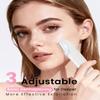 Dermaplane Razor For Women Face, 3 Adjustable Dermaplaning Tool, Facial Hair Removal Razors with Led Light for Peach Fuzz,Rechargeable Sonicsmooth Facial Hair Remover with 8 Replacement Blades (White) view 4