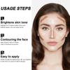 6 Colors Cream Contour Stick Makeup Kit, Shades with Highlighter, Blush and Double-End Bronzer Contour Stick for Sculpt the Cheeks, Long Lasting, Waterproof, Matte & Dewy Finish (SET B) view 3
