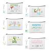 12Pcs Mahjong Tiles Bags Cosmetic Bags with Acrylic Keychains Sets Travel Toiletry Makeup Bag Pouch Coin Pen Purse Accessories Organizer for Mahjong Lover Women Men Birthday Christmas Gift Supply view 1