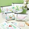 12Pcs Mahjong Tiles Bags Cosmetic Bags with Acrylic Keychains Sets Travel Toiletry Makeup Bag Pouch Coin Pen Purse Accessories Organizer for Mahjong Lover Women Men Birthday Christmas Gift Supply view 2