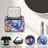 Zestdesign Blue Camera Large Hanging Travel Toiletry Bag for Women Water Resistant Animal Butterflies Bathroom Cosmetic Makeup Bag with Hanging Hook for Toiletries view 3