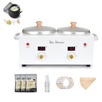 Double Wax Warmer Professional and Ear Wax Kit for Men & Women
