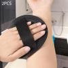 2X Exfoliating Gloves Body Scrubber for Women Men, Reusable Bath Shower Tool for Smooth Skin, 4.92x4.92 inch- Coarse With Band view 3