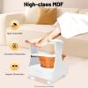 TOWIUOA Pedicure Foot Rest, Foot Bath Spa Trolley Cart, Modern Trolley for Foot Bath Pedicure Foot Rest Footbath Stool with Wheels Drawer for Beauty Salons, Hair Salons (White) view 2