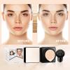 Air Cushion CC Cream Mushroom Head - Moisturizing Screw Lid Concealer Makeup Base Create Long-Lasting & Waterproof Makeup, Cushion Foundation Full Coverage for All Skin Types (Natural) view 3