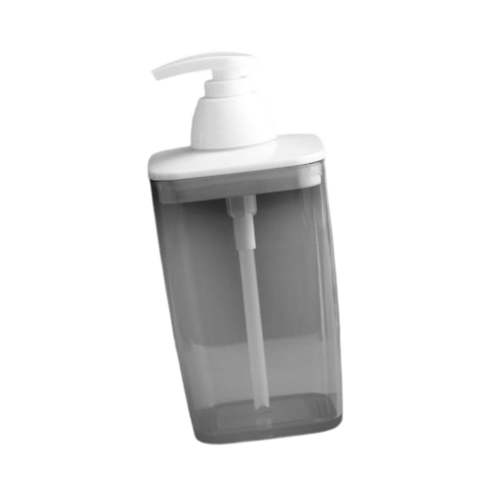 Hand Soap Dispenser Lotion Pump Bottle 420ml Reusable Empty Bottle Leakproof Handwash Container for Bathroom Kitchen Tabletop- Gray