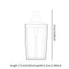 Hand Soap Dispenser Lotion Pump Bottle 420ml Reusable Empty Bottle Leakproof Handwash Container for Bathroom Kitchen Tabletop- Gray view 3