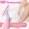 Razors for Women Include 1 Non-Slip Metal Handle and 7 Blade Refills, 5 Premium Blades Women's Razors for Shaving with 360 Lubrication Reduces Irritation, Pink view 3