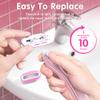 Razors for Women Include 1 Non-Slip Metal Handle and 7 Blade Refills, 5 Premium Blades Women's Razors for Shaving with 360 Lubrication Reduces Irritation, Pink view 4