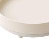 360 Rotating Makeup Organizer Brush Holder Cosmetics Storage Tray for Perfume 9.84x9.84x2.83 inch- White view 3