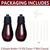 Howduoyu Empty Bottles for Essential Oils 20ml Small Glass Leak-proof (2Bottles-12Filters) view 4