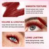 LZXLUKGIR Burgundy Mascara and Eyeliner Set,Natural Curling Red Mascara for Eyelashes,Volumizing Lengthening mscara de pestaas Waterproof,5D Colored Eye Makeup view 4