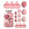 15Pcs Makeup Sponges - Cosmetic Foundation Blender Sponge Set, Beauty Egg Powder Puffs for Liquid & Cream Makeup Application view 1