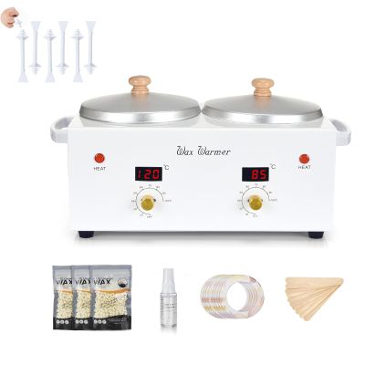 Double Wax Warmer Professional and Nose Wax Sticks for Men & Women