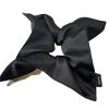 16 Pcs Solid Color Satin Silk Square Scrunchies  Elegant Hair Bands For Women & Girls Ponytail Holding(Black) view 1