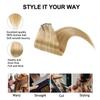 Clip in Hair Extensions Real Human Hair Dirty Blonde to Bleach Blonde 18 inch 7pcs 80g/Pack, Human Hair Clip in Extensions, Salon-Grade Quality, Easy Comfort Wear for Women (#P18/613, 18 inch) view 4