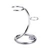 Begot Beard Brush Stand, Iron Alloy Shaving and Razor Holder Brush Stand for Razor Storage Men's Shaving Tool (Silver) view 1