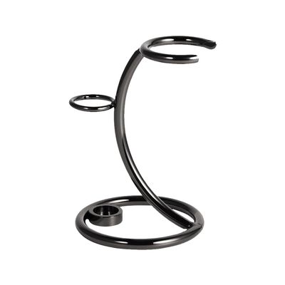 Begot Beard Brush Stand, Iron Alloy Shaving and Razor Holder Brush Stand for Razor Storage Men's Shaving Tool (Gunmetal)
