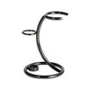 Begot Beard Brush Stand, Iron Alloy Shaving and Razor Holder Brush Stand for Razor Storage Men's Shaving Tool (Gunmetal) view 1
