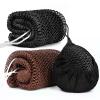 2 Pack African Net Sponge Exfoliating Scrubber Bath Sponge for Daily Use (Black+Dark Brown) view 1