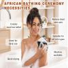 2 Pack African Net Sponge Exfoliating Scrubber Bath Sponge for Daily Use (Black+Dark Brown) view 4