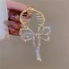 DFWZMQTG Marble grab clip female hair accessories plate fixed artifacts clips back of the ponytail buckle headwear view 3