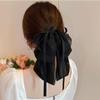 DFWZMQTG Small Fragrant Wind Mesh Ribbon Bow Hair Clip French Ballet Horsetail Elegant Grasp view 4