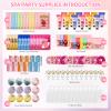 108 PCS Spa Party Supplies for Girls & Women, Spa Party Favors Include Face Masks Skincare, Hand Cream, Lip Balm, Under Eye Patches, Lip Mask and Foot Bath Bombs, Spa Birthday Sleepover Party Supplies view 2