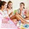 108 PCS Spa Party Supplies for Girls & Women, Spa Party Favors Include Face Masks Skincare, Hand Cream, Lip Balm, Under Eye Patches, Lip Mask and Foot Bath Bombs, Spa Birthday Sleepover Party Supplies view 3