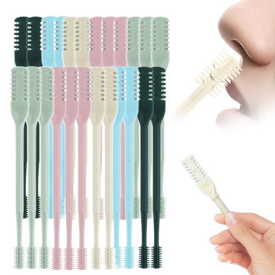 2-in-1 Nasal Hair Cutter, New Double Sided Nose Hair Knife for Men Women, 360 Rotating Nose Hairs Trimmer, Portable Manual Nostril Hair Remover Travel Essentials (24 PCS)
