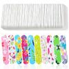 50-Pack 180 Grit Double Sided Disposable Nail Files & Emery Boards for Natural Nails - Bulk Mini/Small Grit Nail File Set for Home Salon, Manicure/Pedicure view 1