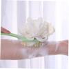3pcs Long Handle Bath Brush Double Sided Body Exfoliator Scrubber Bath Flower Shower Back Brush Eco-Friendly Safe view 3