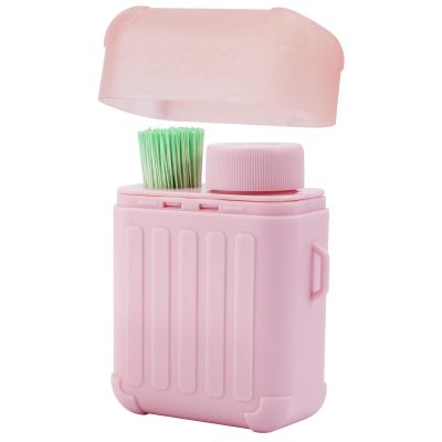 2026 New Ear Piercing Cleaner2 in 1 Portable Ear Piercing Cleaning Kit with 240pcs Disposable Ear Piercing Cleaning Floss & & 15ml Cleaning Solution Container for Home Travel Vacation (Pink)