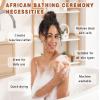 2 Pack African Net Sponge Exfoliating Scrubber Bath Sponge for Daily Use (Dark Brown+Light Brown) view 4