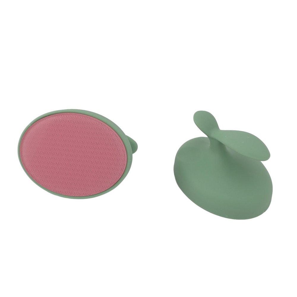 2pcs Glass Foot Callus Scrubber, Handheld Hard Skin Remover for Pedicure, Ergonomic, Effective Callus Removal, ABS and Stained Glass Material, Approx 7 x 9cm (Green)