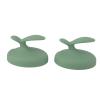 2pcs Glass Foot Callus Scrubber, Handheld Hard Skin Remover for Pedicure, Ergonomic, Effective Callus Removal, ABS and Stained Glass Material, Approx 7 x 9cm (Green) view 3