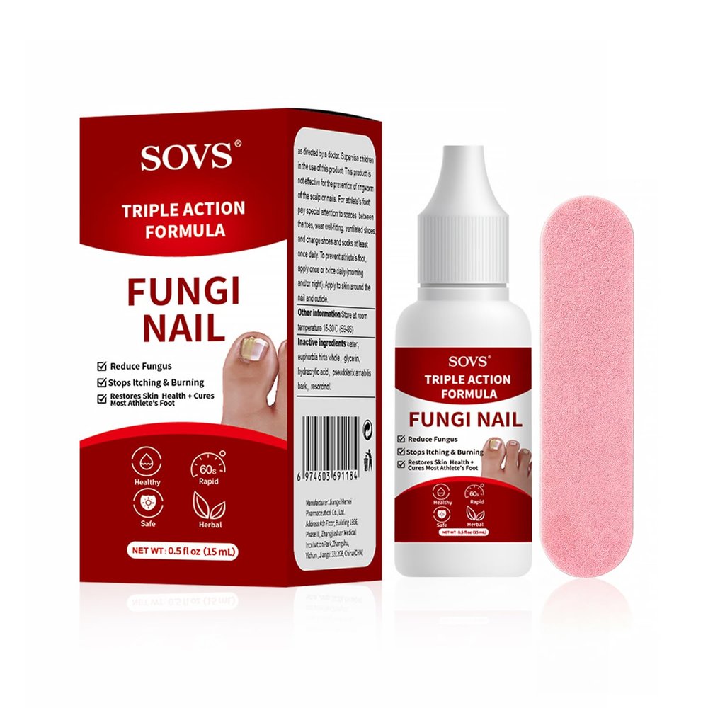 SOVS Toenail Treatment,Gentle Formula, Effectively Improves Nails for a More Beautiful Appearance (1Pcs, 1 oz)