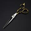 Hair Cutting Scissors, 6 Inch Professional Gold Scissor Bearing Screw Hair Cutting Scissors Thinning Barber Haircut Shears Hairdressing Scissors Set, view 4
