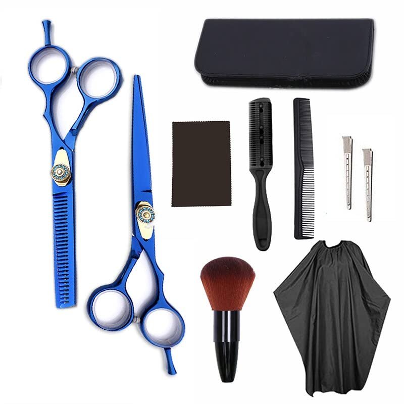 Professional Hair Cutting Shears, 6 Inches Stainless Steel Wholesale Supplies Barber Kit Hair Cutter Scissor Hairdressing Scissors Set,