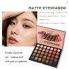 35 Colors Matte Eyeshadow Palette, Pink and Brown Shades, Long-lasting Powder Formula view 4