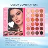 24-Color Eyeshadow Palette, Matte and Pearlescent, Pink and Brown Shades view 4